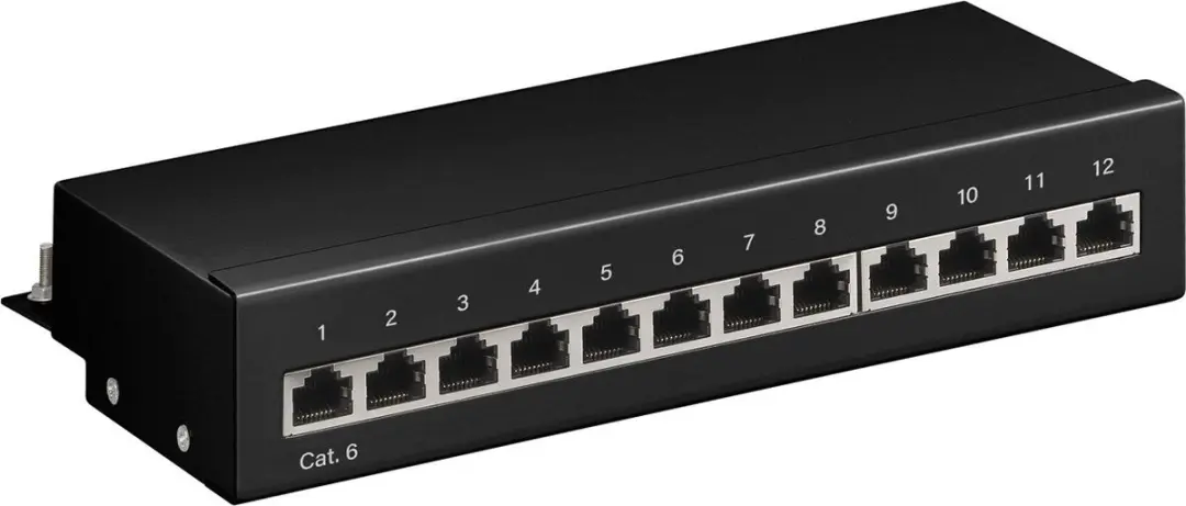 Goobay CAT 6 Patchpaneel 12-poorts Wit