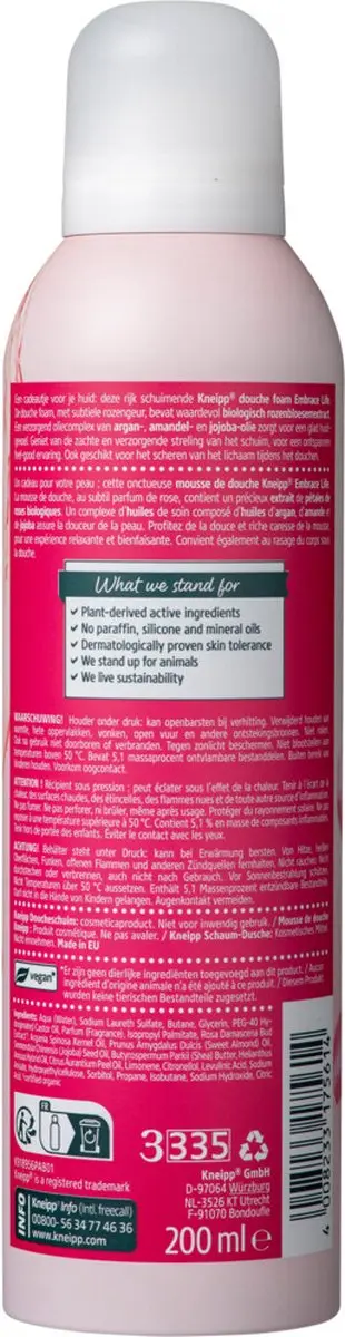 Kneipp Douche Foam Embrace Life 6x200ml