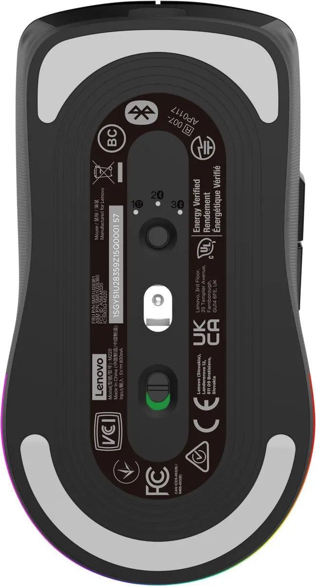 Lenovo Legion M220 GY51U28359 Gaming Muis - 7 Knoppen - Zwart