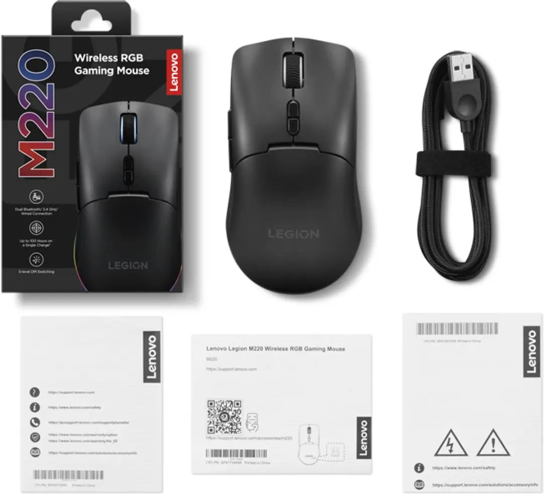 Lenovo Legion M220 GY51U28359 Gaming Muis - 7 Knoppen - Zwart