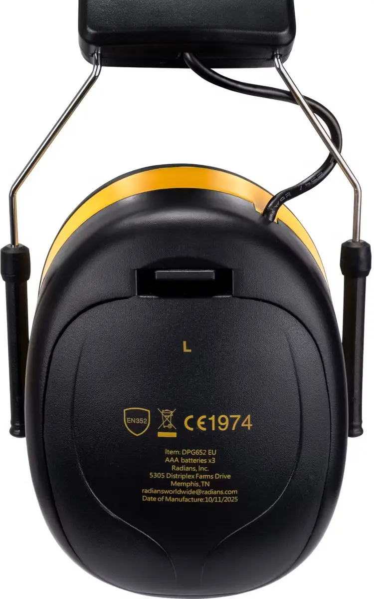 DeWalt DPG652-EU Gehoorbeschermer FM-radio - Met AUX