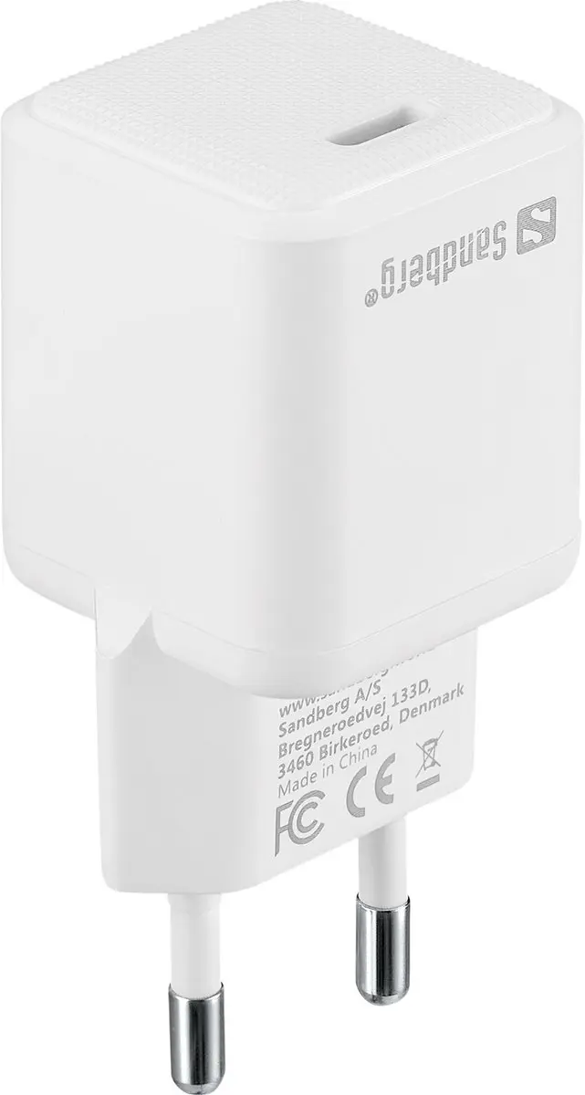 Sandberg 441-45 Snellader USB-C 20W - Wit