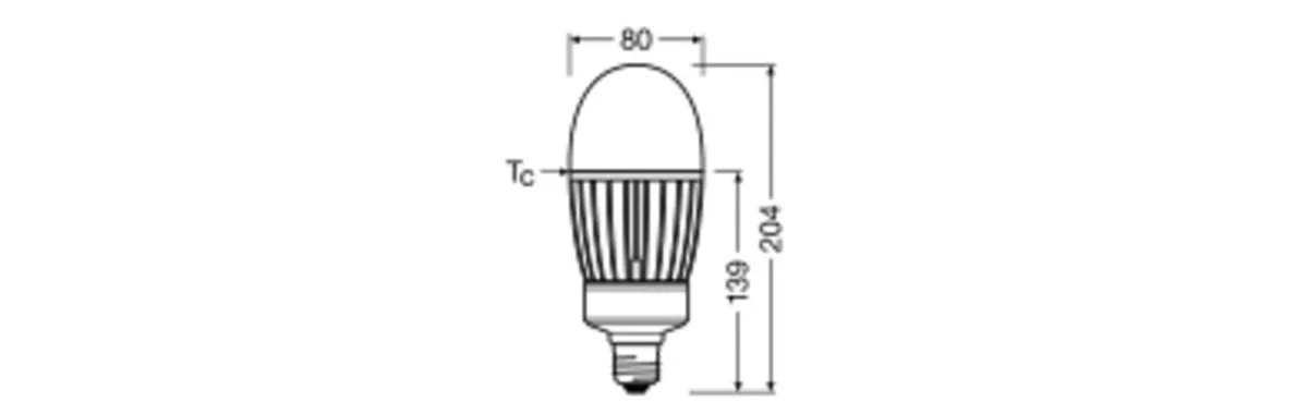 LEDVANCE HQL LED P E27 41W Koel Wit Mat - afbeelding 3 van 5