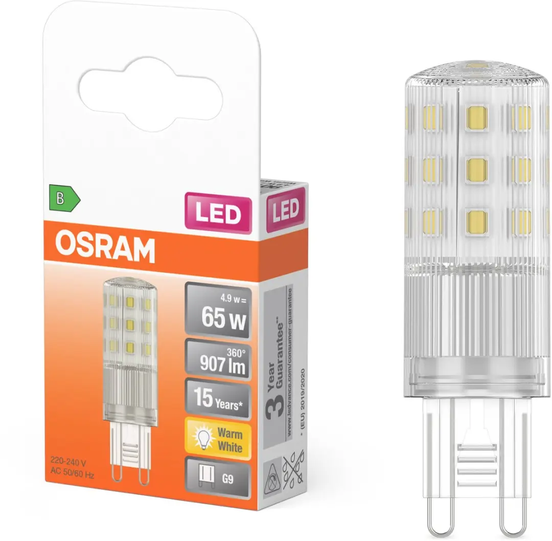 Osram LED Pin G9 4,9W 907lm Warm Wit - 1 Stuk
