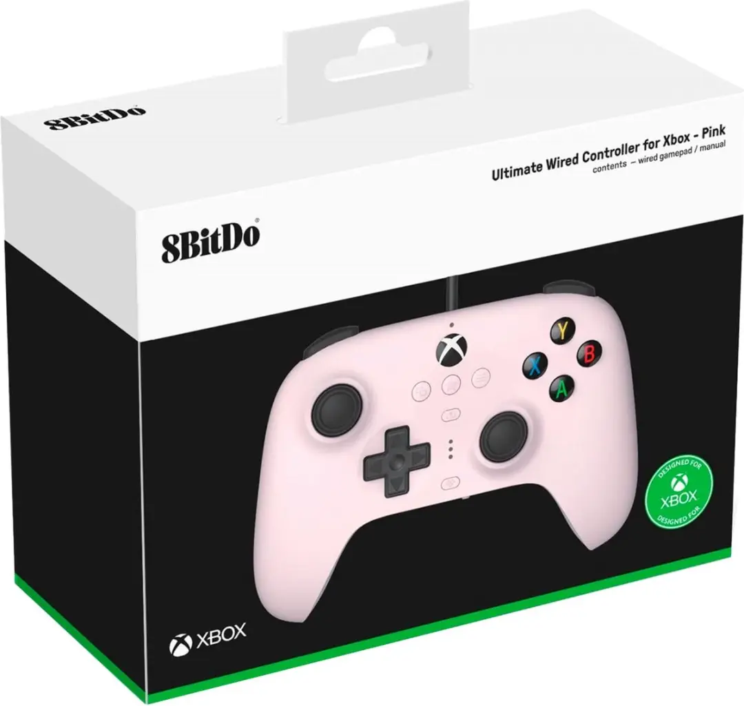 8BitDo Ultimate Wired Xbox Pad - Roze