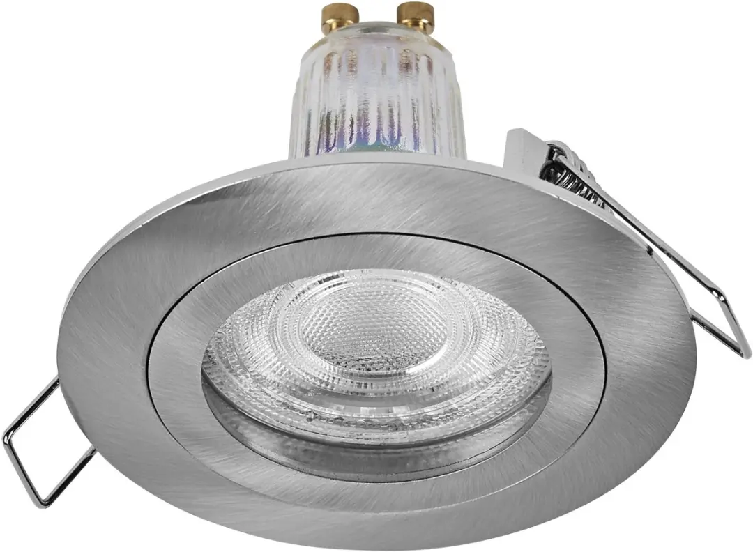 Osram Spot Set LED GU10 4,5W 2700K - 3 Stuks - Satijn nikkel