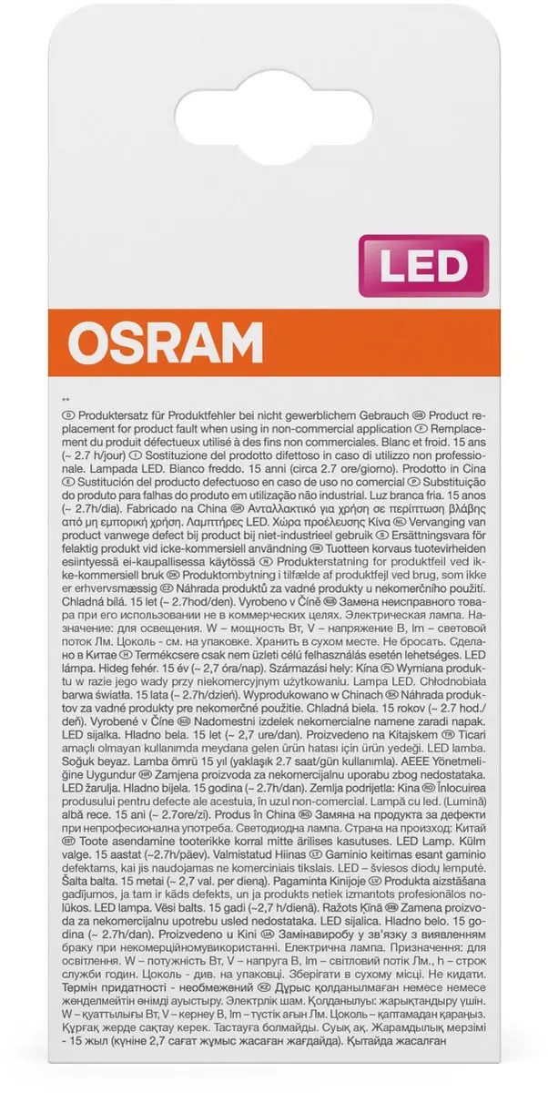Osram LED Retrofit Classic A 17W - 2452 Lm Koel Wit 4000K Helder