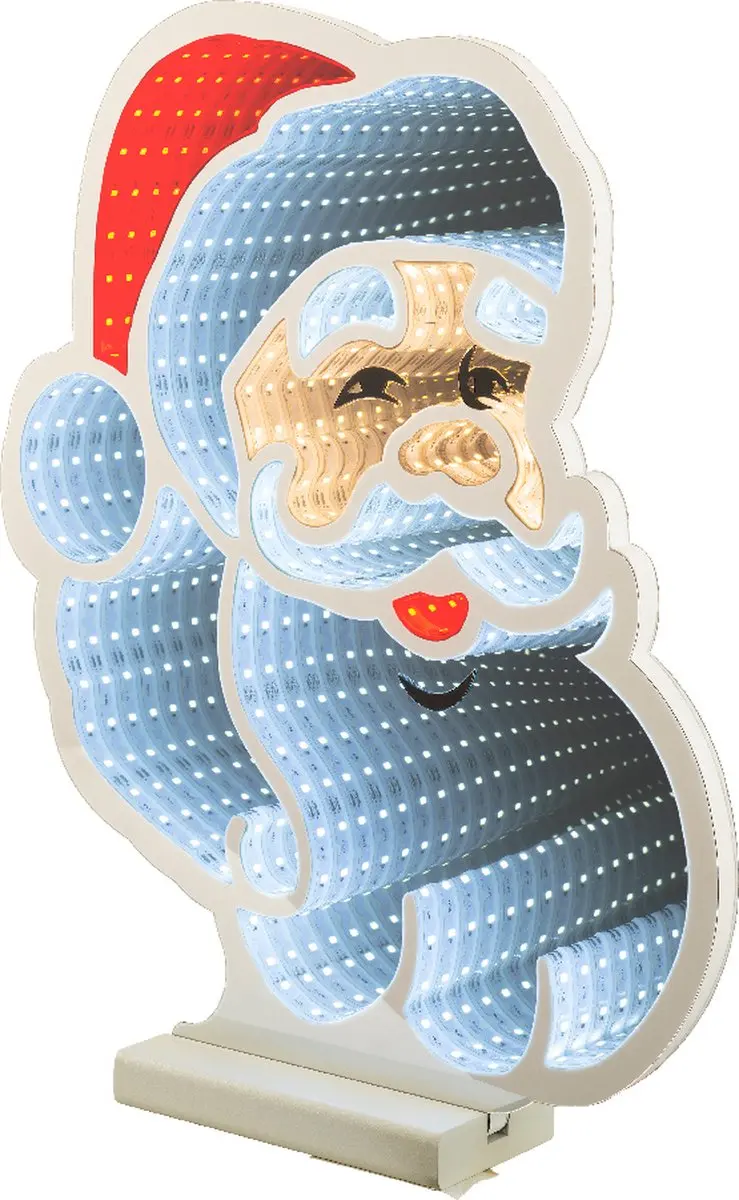 Lumineo Infinity Lights Kerstman - 15W - Wit/Rood