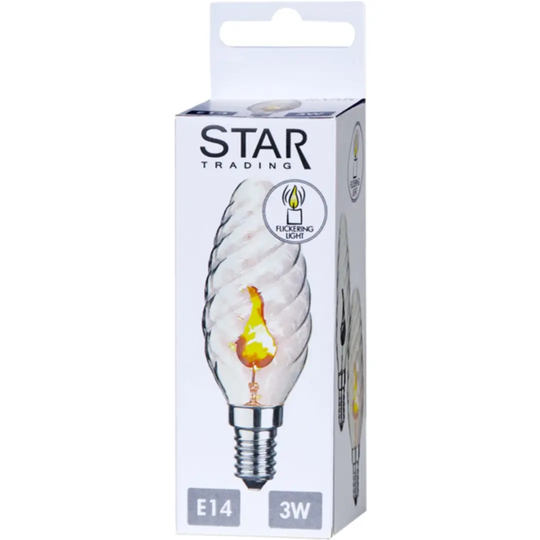 Star Trading Kaarslamp Barokstijl E14 3W Warm Wit