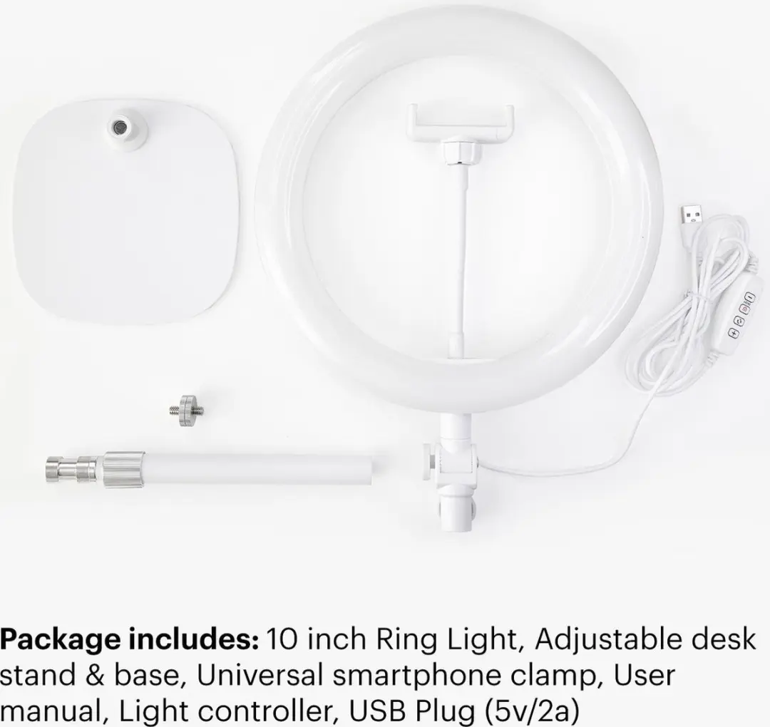 Kodak Desk Ring Light SL002 25cm - Wit - afbeelding 6 van 6