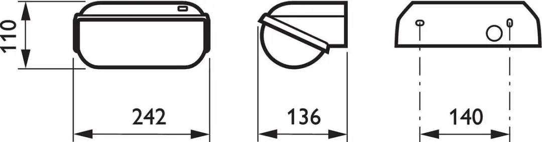 Philips Coreline BWC110 Oriëntatieverlichting 9W - Warm Wit - afbeelding 3 van 4