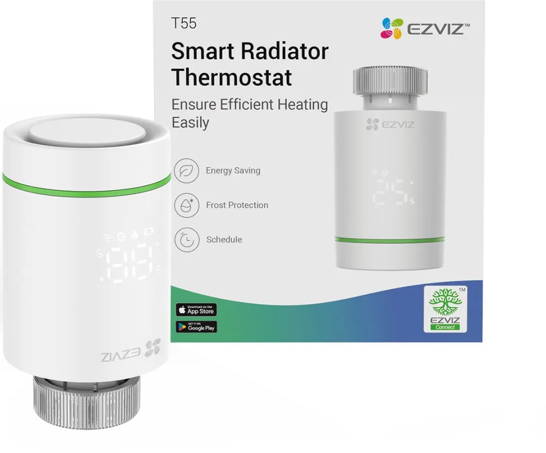 EZVIZ T55 Slimme Radiatorknop - Wit - afbeelding 6 van 6