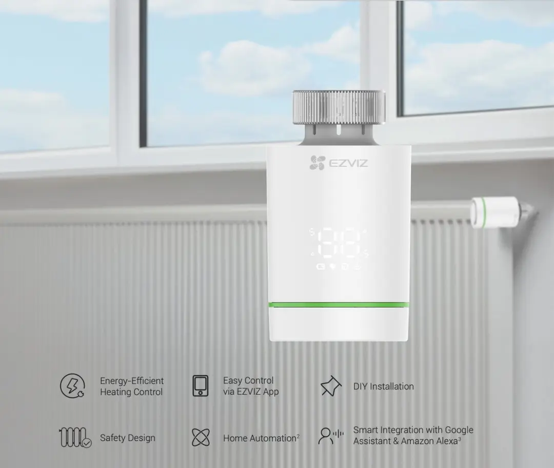 EZVIZ T55 Slimme Radiatorknop - Wit