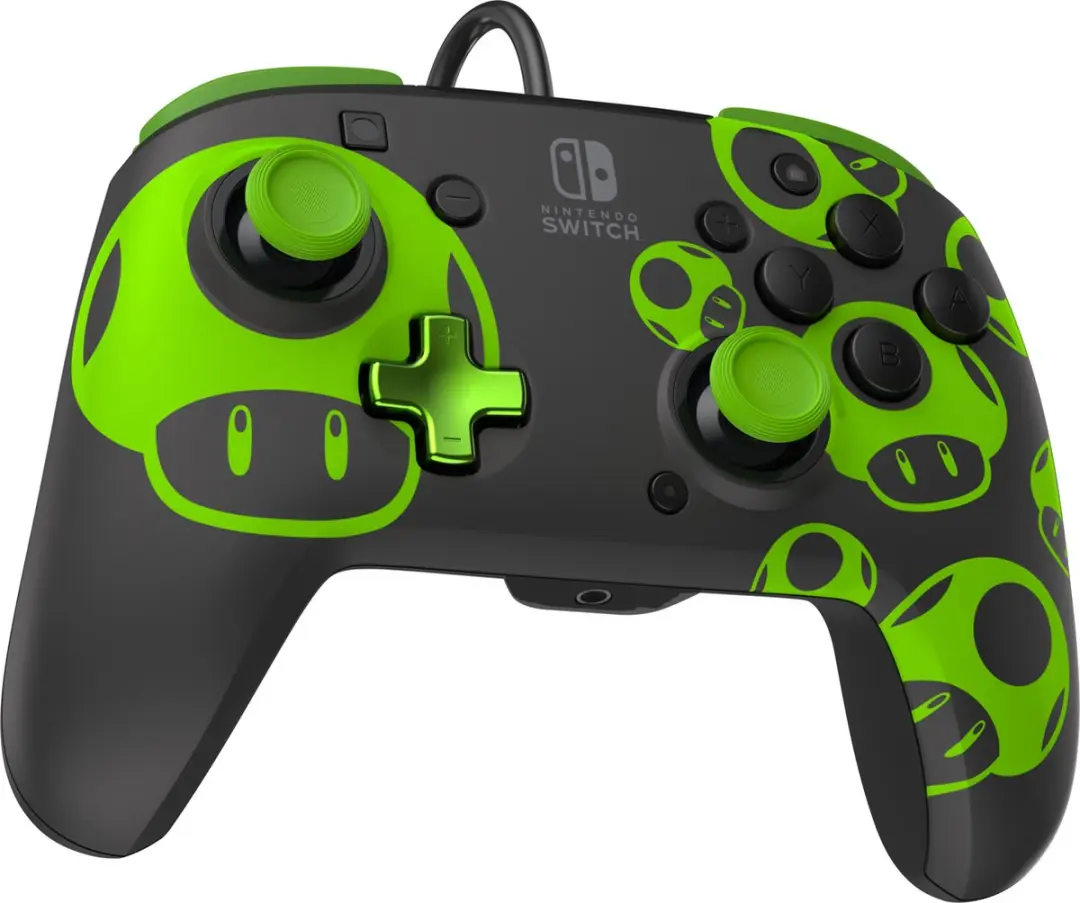 PDP Rematch Glow Gaming Controller 500-134-GID - 1-Up Mushroom