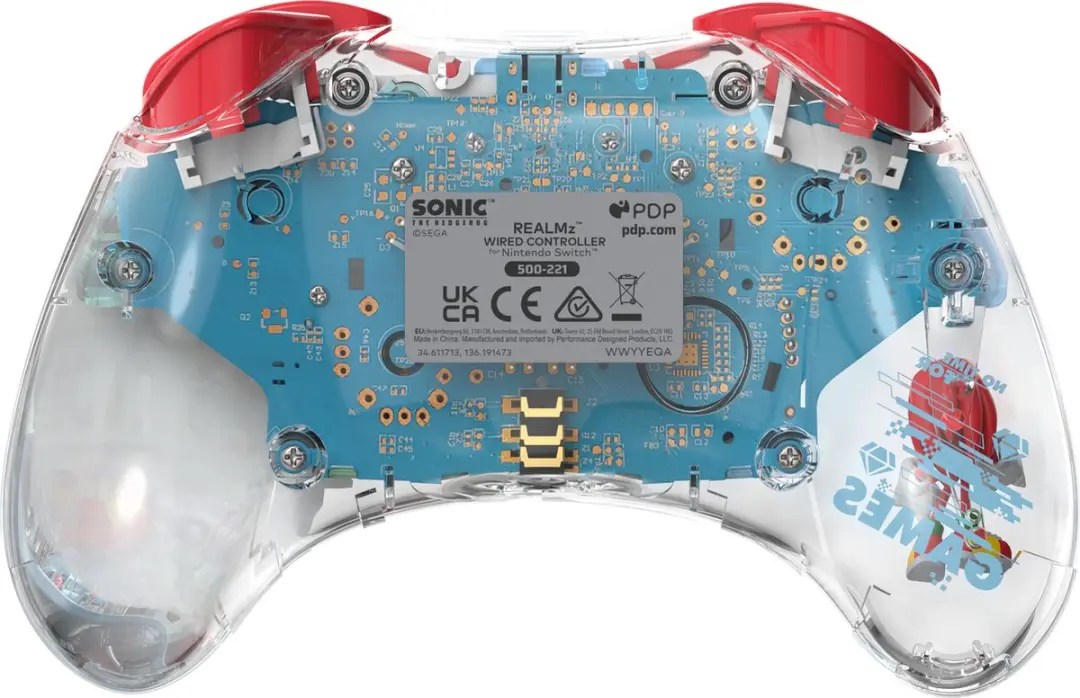 PDP REALMz Knuckles Sky Sanctuary Zone Controller 500-221-KNU - Rood/Blauw