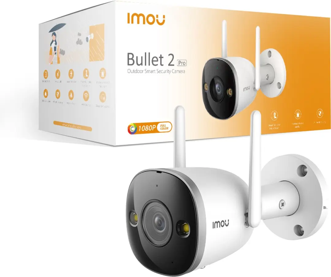 Imou Bullet 2 Pro IPC-F26FEP-0280B-imou IP-camera 2MP - Wit/Zwart