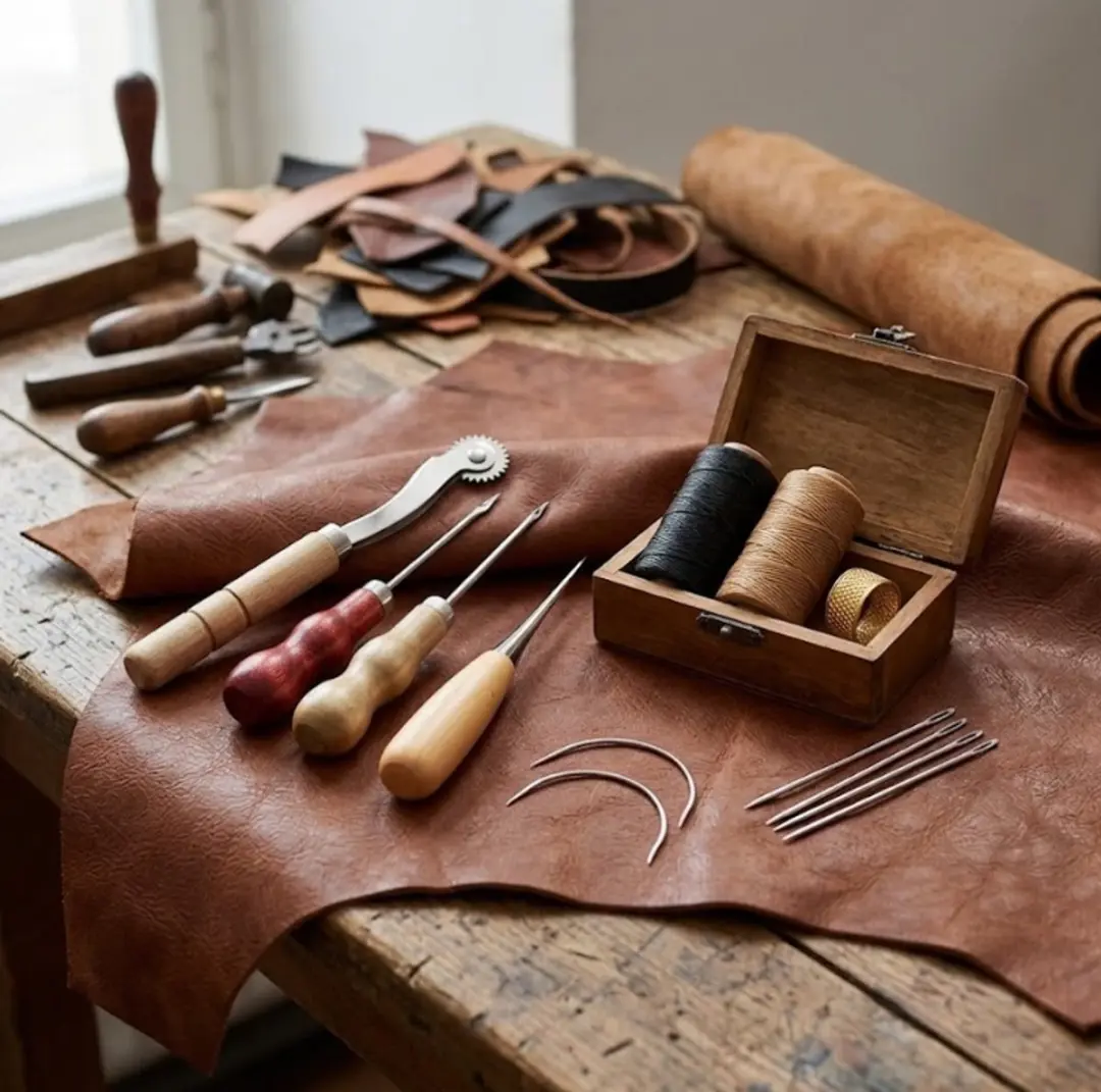 NUVEX Leergereedschapset 14-delig - Zilver/Hout