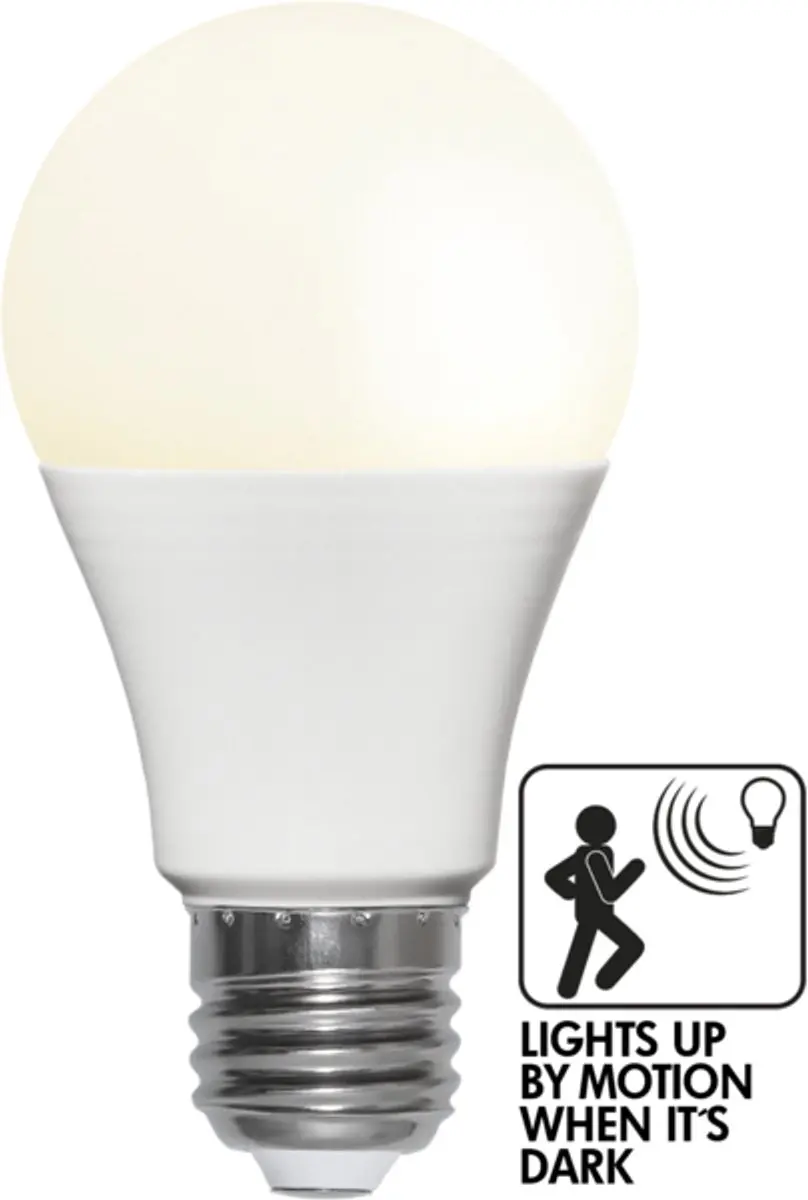 Star Trading Schemersensor E27 8.8W Extra Warm Wit - Mat Opaal