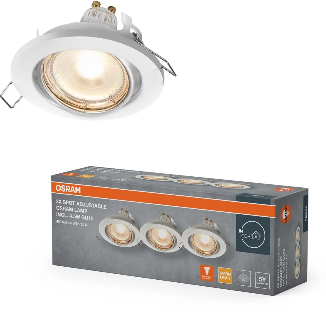 Osram Spot Set Inbouwlamp GU10 4.5W 2700K