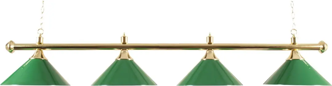Buffalo Poollamp - 4 Kappen Messing/Groen - 37cm