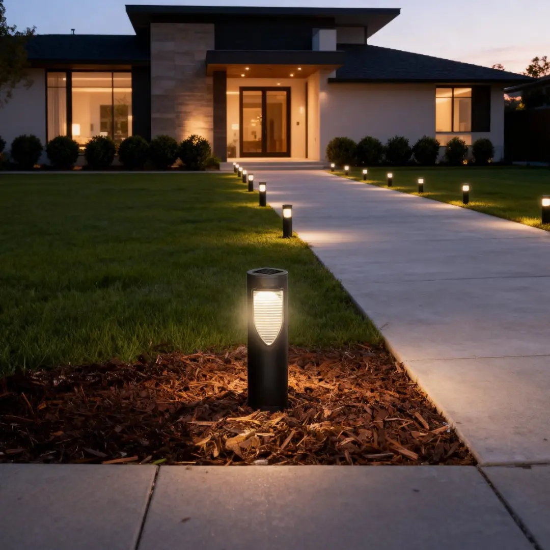 Grundig Solar Tuinlamp Warm Wit IP44 - Zwart