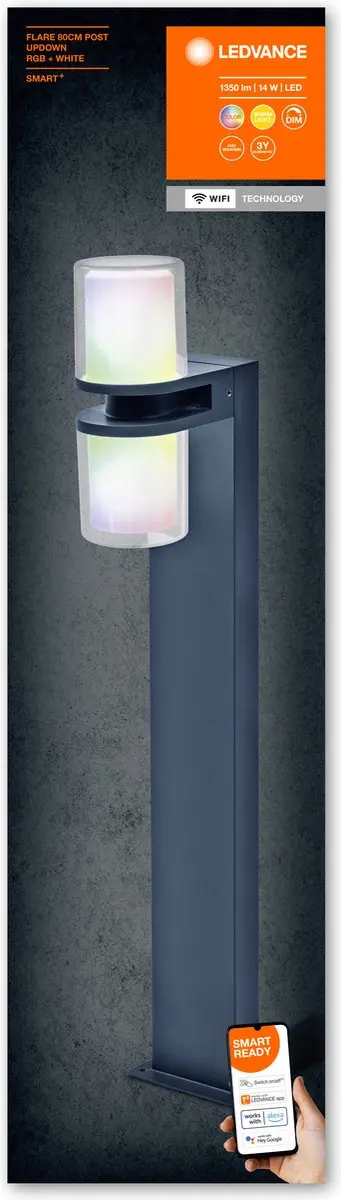 LEDVANCE SMART+ UP DOWN FLARE MULTICOLOR Tuinarmatuur - 14W - IP44