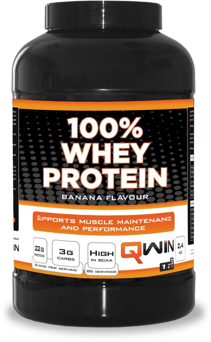 QWIN 100% Whey Protein Banana 2400g