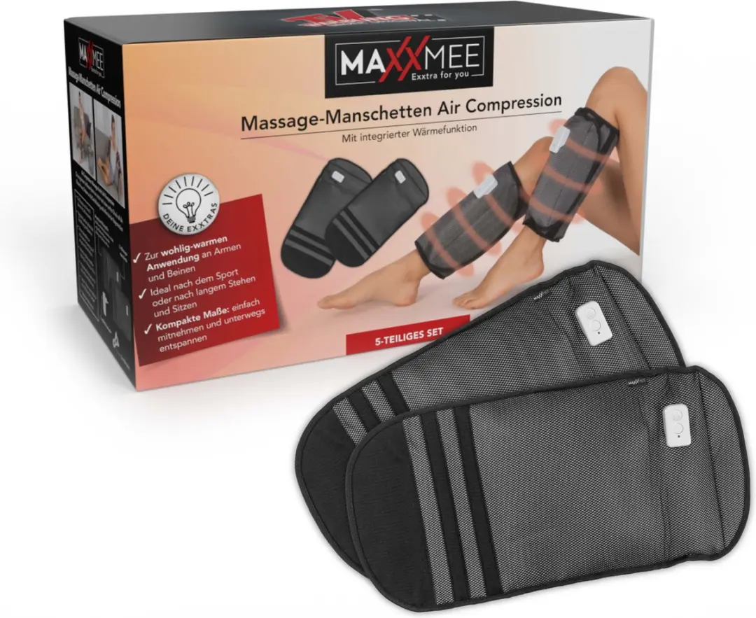 Maxxmee Veneuze Massagemachine Warmte - 2 Intensiteiten - Zwart