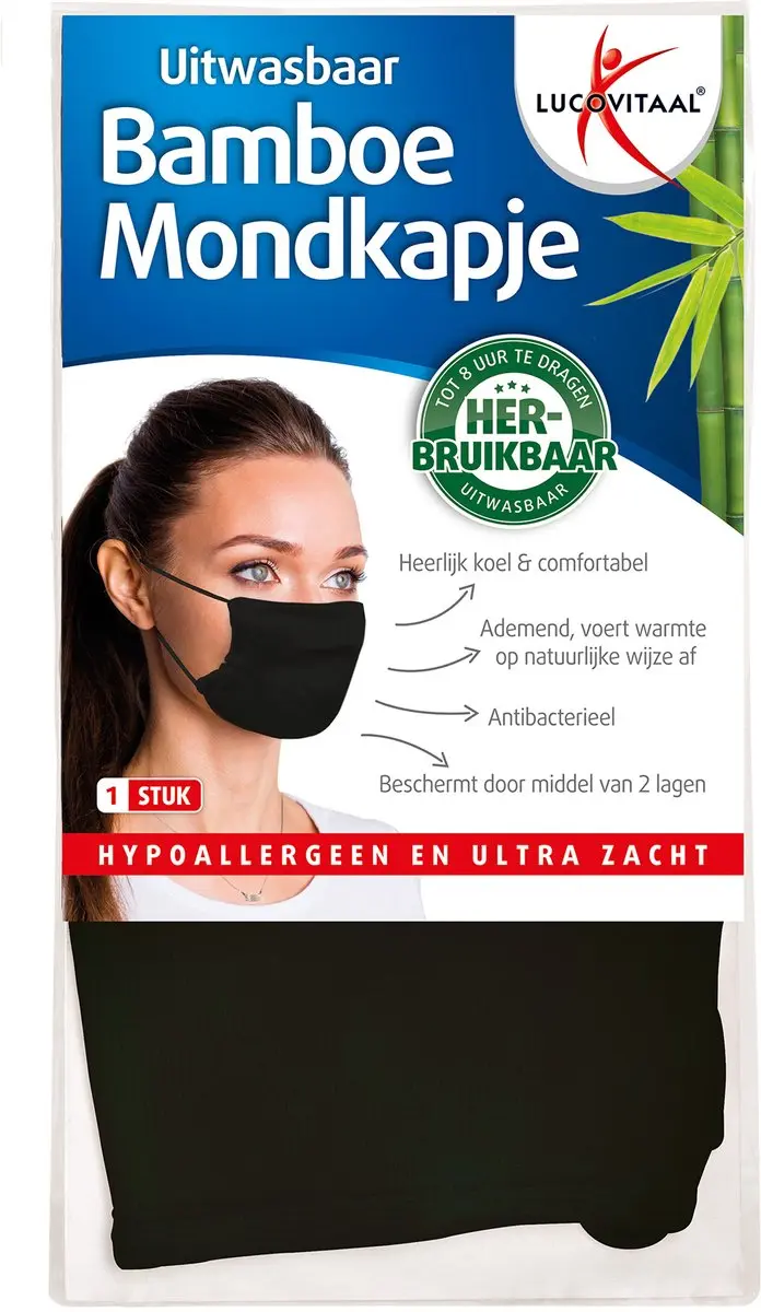 Lucovitaal Bamboe Mondkapje