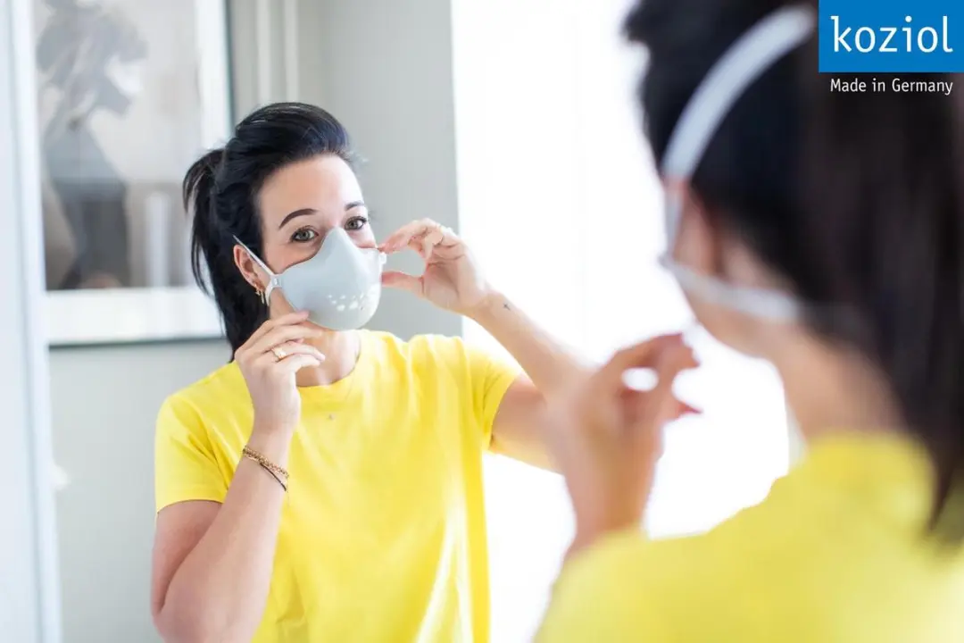 Koziol HI Community Mask Herbruikbaar - Organic Grey - 31 Filters - afbeelding 2 van 6