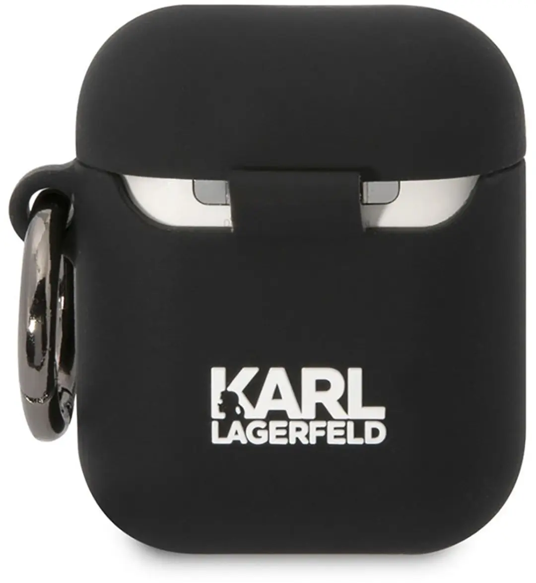 Karl Lagerfeld KLA2RUNCHK AirPods-hoes - Choupette Hoofd 3D - Zwart