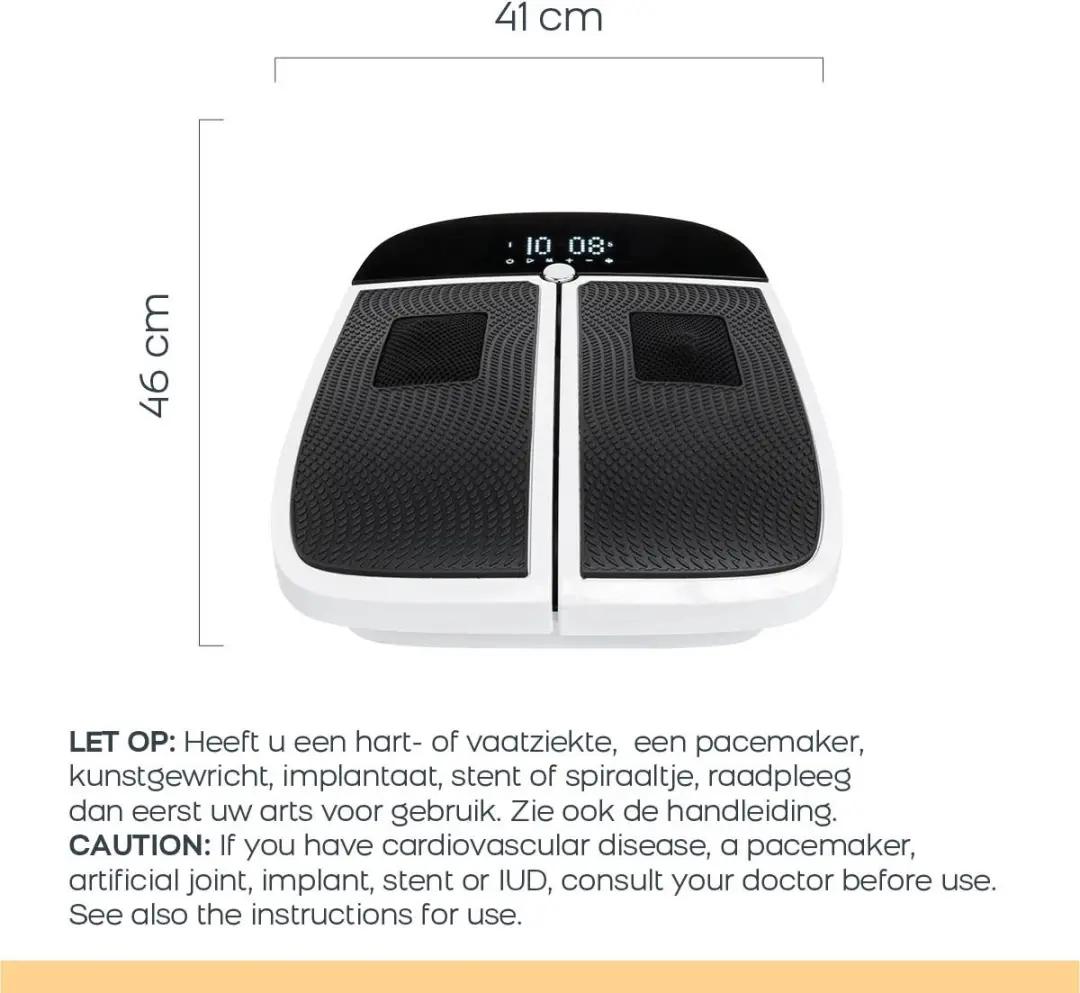 BioEnergiser Vibration Leg Trainer - Beenmassageapparaat 60W - Wit