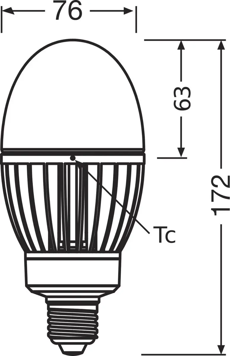 LEDVANCE HQL LED P 29W 4000K E27 - 4099854040702 - afbeelding 4 van 5