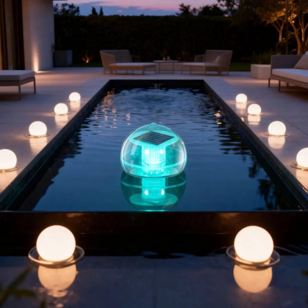 Grundig Solar Drijvende Tuinlamp - Multicolor - IP44