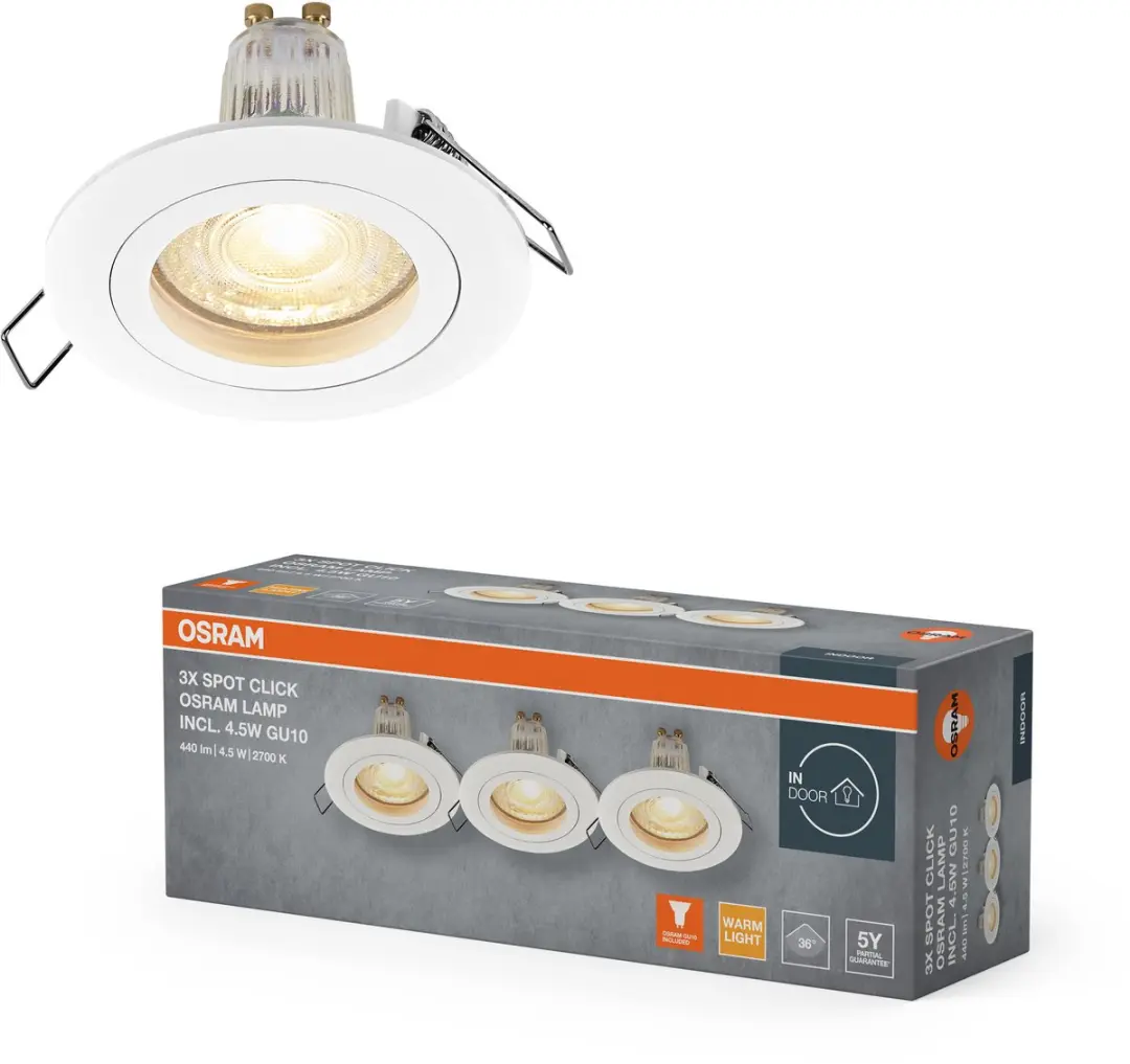 Osram Spot Set LED GU10 4,5W Warm Wit
