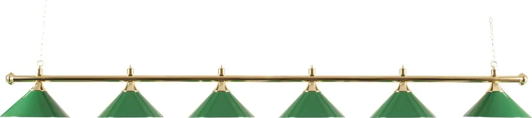 Buffalo Poollamp - 6 Kappen Messing/Groen - 37cm