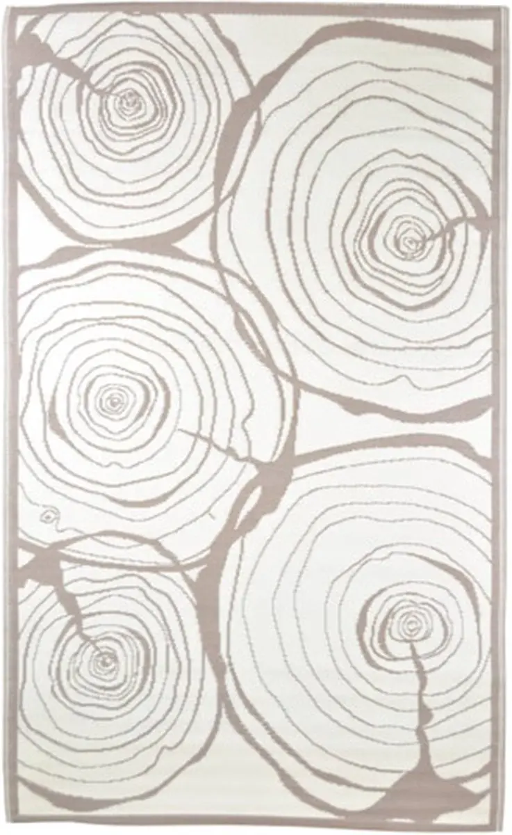 Esschert Design Buitenkleed Jaarringen 240x150cm