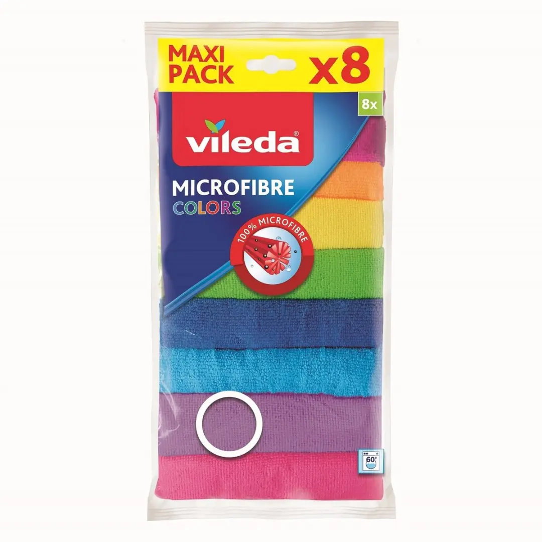 Vileda Mikrofibra Serie Microvezeldoeken - 8 Stuks