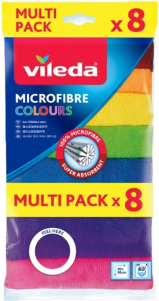 Vileda Mikrofibra Serie Microvezeldoeken - 8 Stuks - afbeelding 6 van 6
