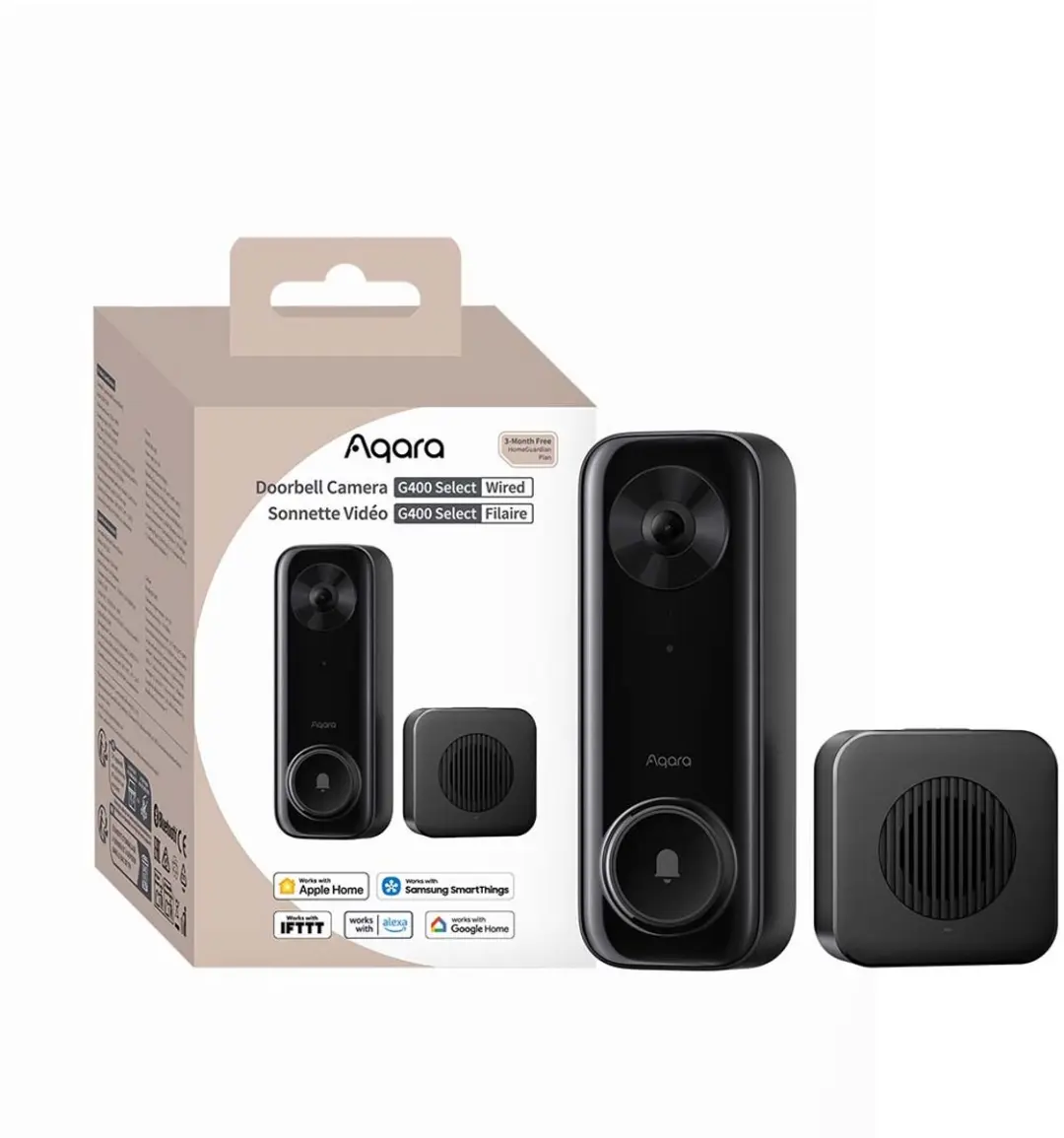 Aqara Doorbell Camera G400 Select PoE - 2K Zwart - afbeelding 6 van 6