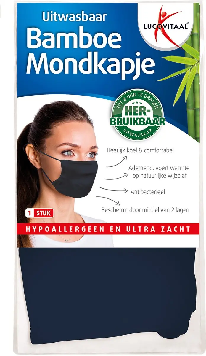 Lucovitaal Bamboe Mondkapje