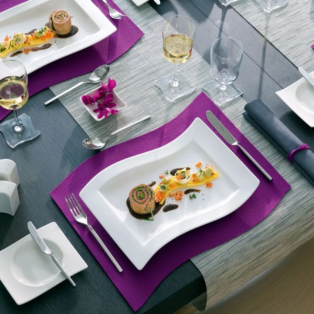 Villeroy & Boch NewWave Gourmetteller Set - 4 Stuks - Wit