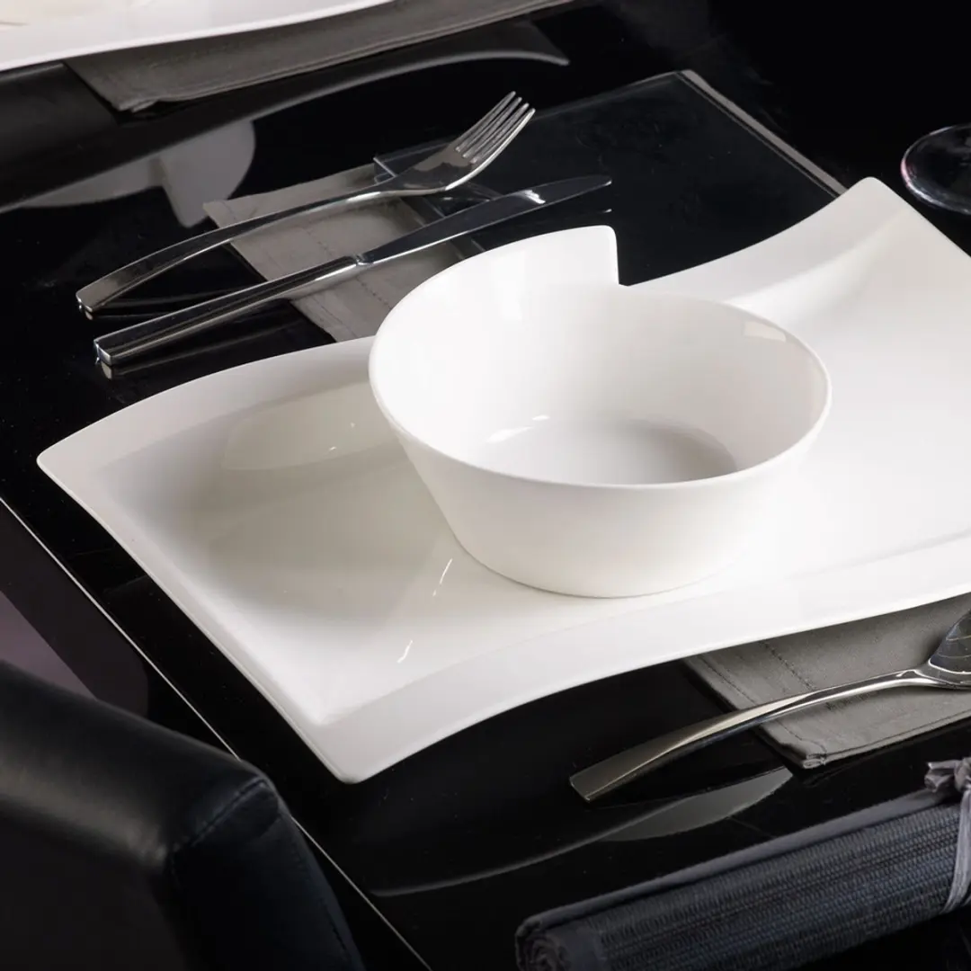 Villeroy & Boch NewWave Gourmetteller Set - 4 Stuks - Wit