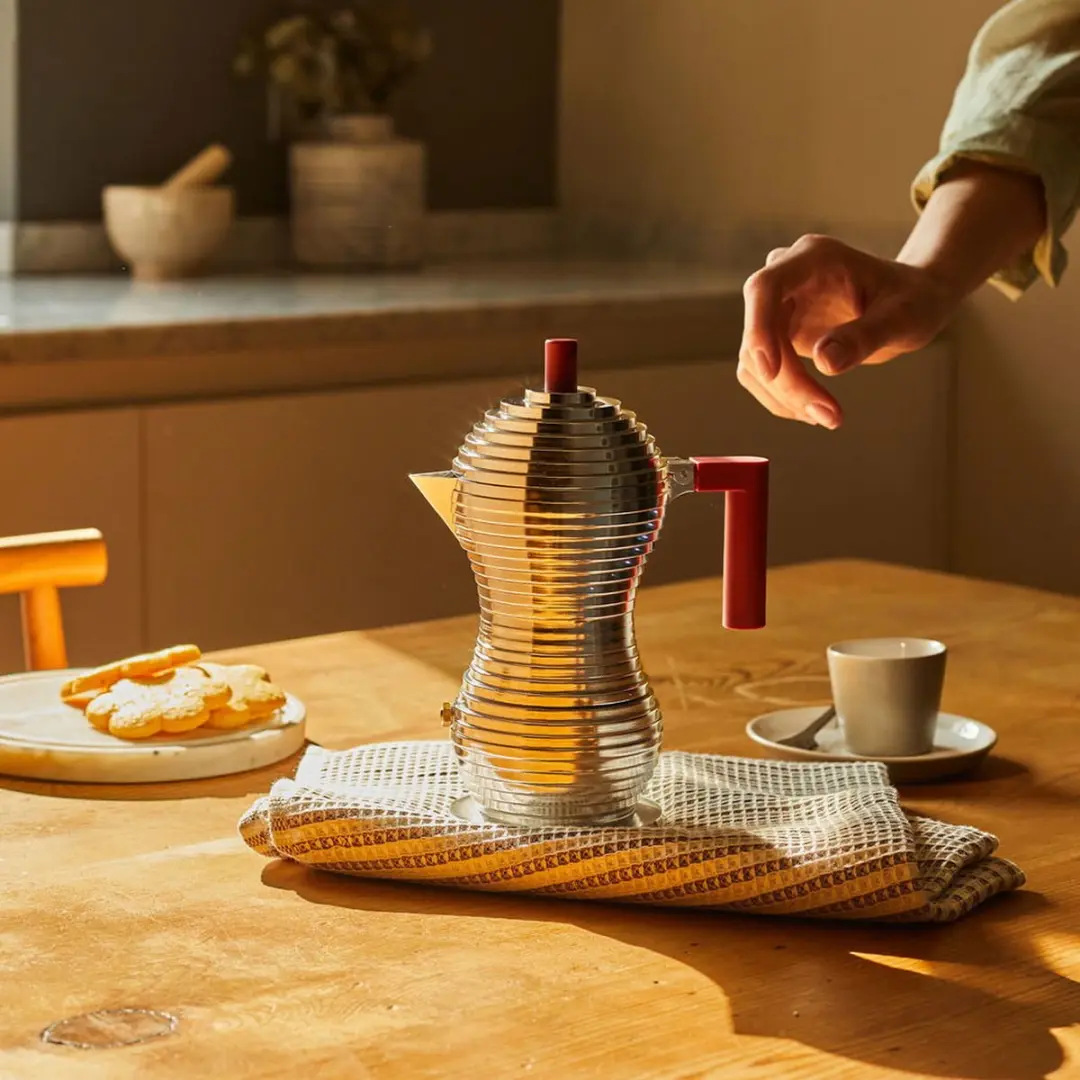 Alessi Pulcina Percolator MDL02/3 B - 3 Koppen - Zwart