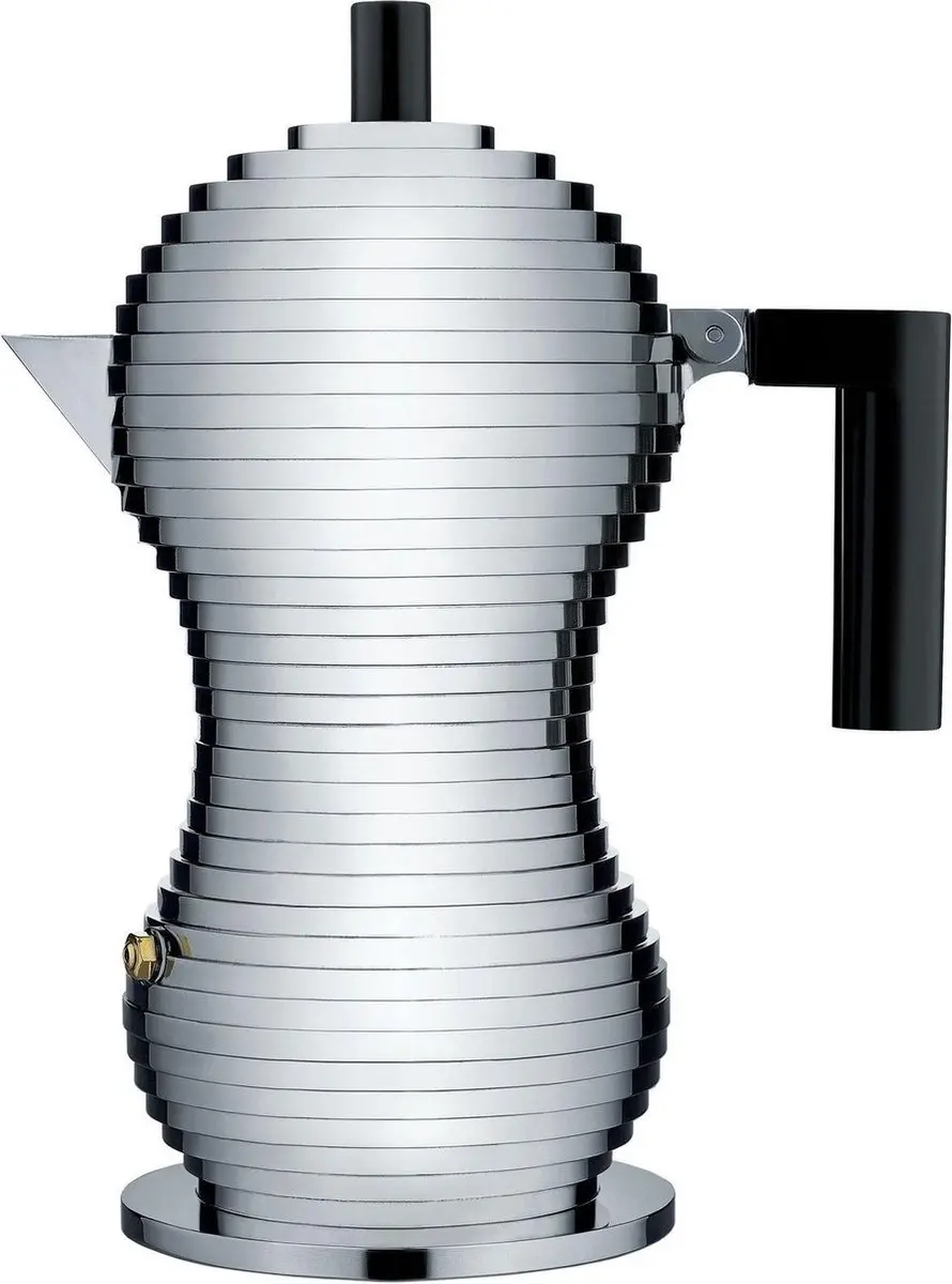 Alessi Pulcina Percolator MDL02/3 B - 3 Koppen - Zwart