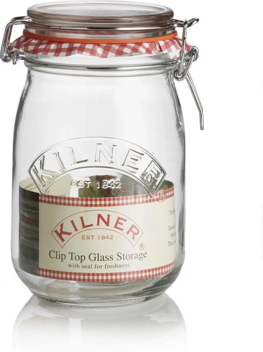 Kilner Weckpot Rond 1 Liter - Oranje