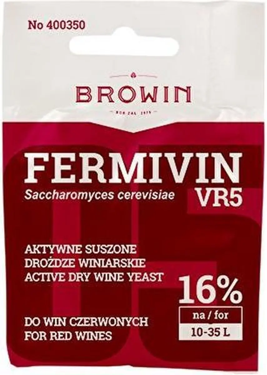 Browin Fermivin VR5 Wijngist 7g - Rood