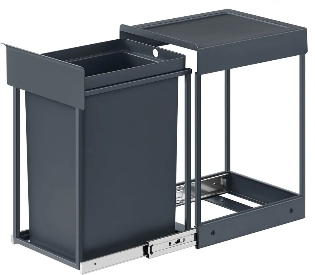 Songmics Inbouwprullenbak 20L - Grijs - afbeelding 6 van 6