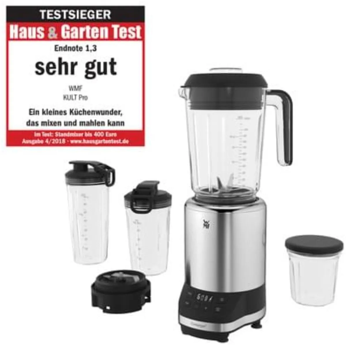 WMF KULT Pro Multifunctionele Blender 1200W - 6 Snelheden - RVS