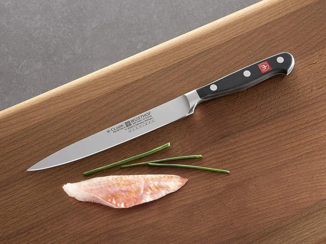Wusthof Classic Visfileermes 20cm - Zwart